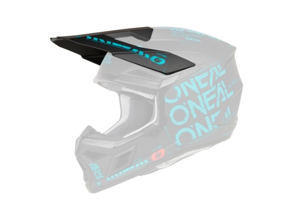 2025_ONeal_3SRS Helmet STATIC V.25_black_teal_Visor