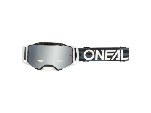 2025_ONeal_B-33 Goggle ICTUS V.25_black_white_silver mirrow_front