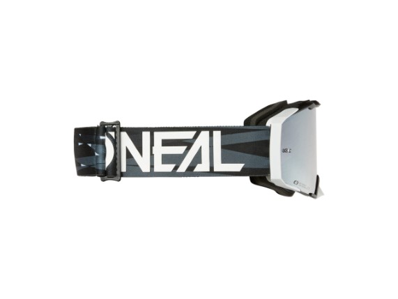 2025_ONeal_B-33 Goggle ICTUS V.25_black_white_silver mirrow_side