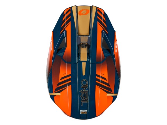 2026_ONeal_3SRS Helmet HAZE V.26_blue_orange_gold_top
