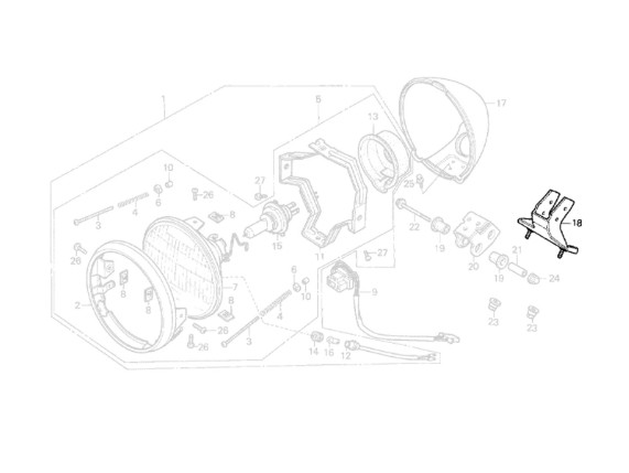 61311-MM8-003 Stütze Scheinwerfer VT1100 Shadow Honda
