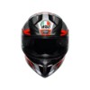18394001-064-M, HELM AGV K1 S FASTLAP BLACK GREY RED