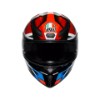 18394001-066-M, HELM AGV K1 S FASTLAP BLACK RED BLUE