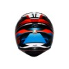 18394001-066-M, HELM AGV K1 S FASTLAP BLACK RED BLUE