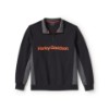 96361-25VM/000L, SWEATER HARLEY TECH 1/4 ZIP FLEECE