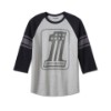 96809-23VM/000L, T-SHIRT HARLEY #1 3/4 ARM