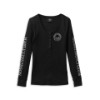 99099-22VW/000L, LONGSLEEVE HARLEY SKULL SNAP FRONT