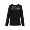 99099-22VW/000L, LONGSLEEVE HARLEY SKULL SNAP FRONT