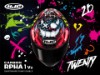 18312509, HELM HJC RPHA 1 V2 FUNKY DIABLO