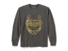 96089-26VM/000L, LONGSLEEVE HARLEY HORSESHOE DICKIES