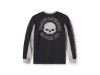 96372-25VM/000L, LONGSLEEVE HARLEY WILLIG G SKULL