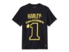 96417-24VM/000L, T-SHIRT HARLEY #1 RACING MESH RINGER