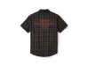 96503-25VM/000L, HEMD HARLEY BAR & SHIELD PLAID SHORT