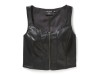 97020-25VW/000M, TOP HARLEY ZIP ME IN FAUX LEATHER