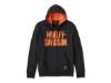 99191-24VM/000L, SWEATER HARLEY BAR  FRONT ZIP HOODIE