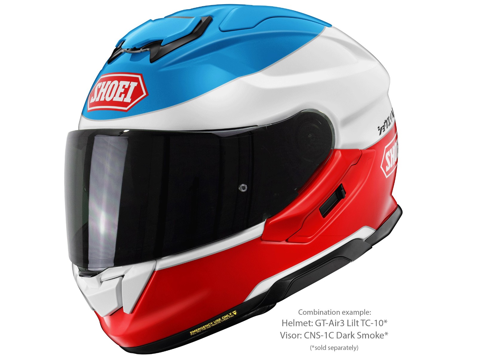 GT-Air 3 Lilt TC-10 Blue White Red Motorcycle Helmet