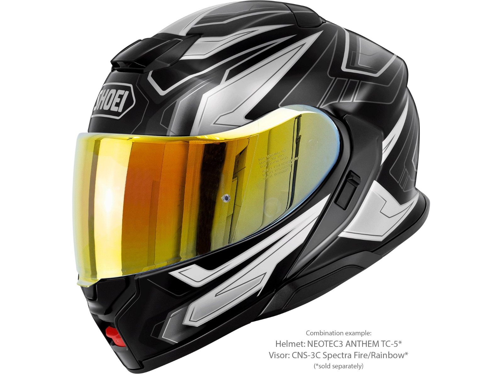 Neotec Anthem TC-5 Black Grey Motorcycle Flip-Up Helmet