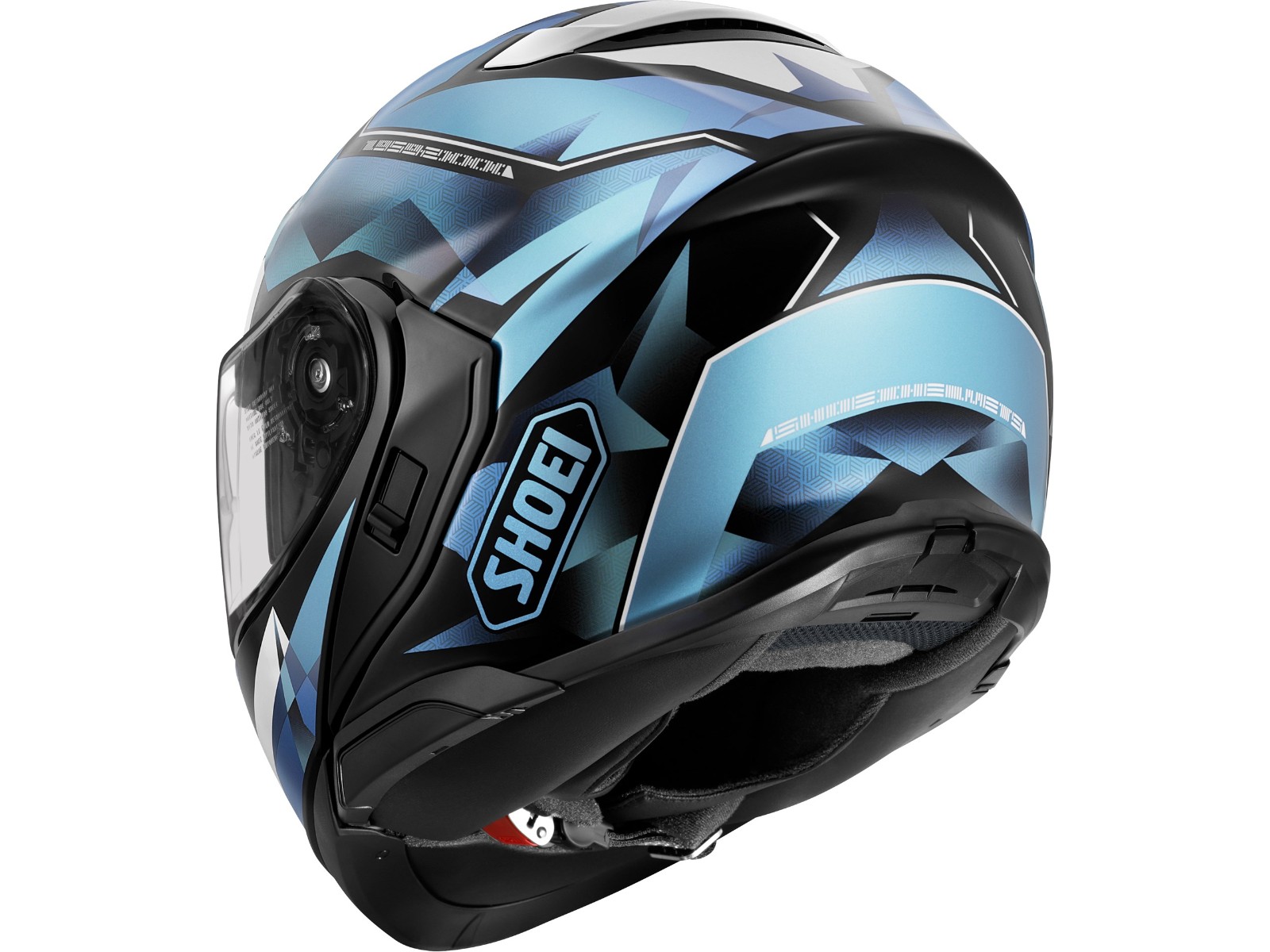Neotec 3 Fragments TC-2 Blue White Matt Motorcycle Flip-Up Helmet