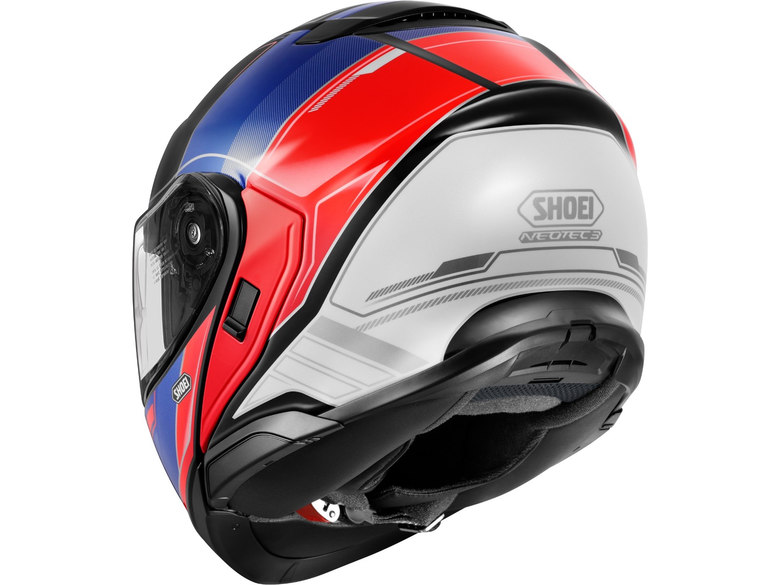Neotec 3 Sharpen TC-10 Motorcycle Flip-Up Helmet Black Blue Red