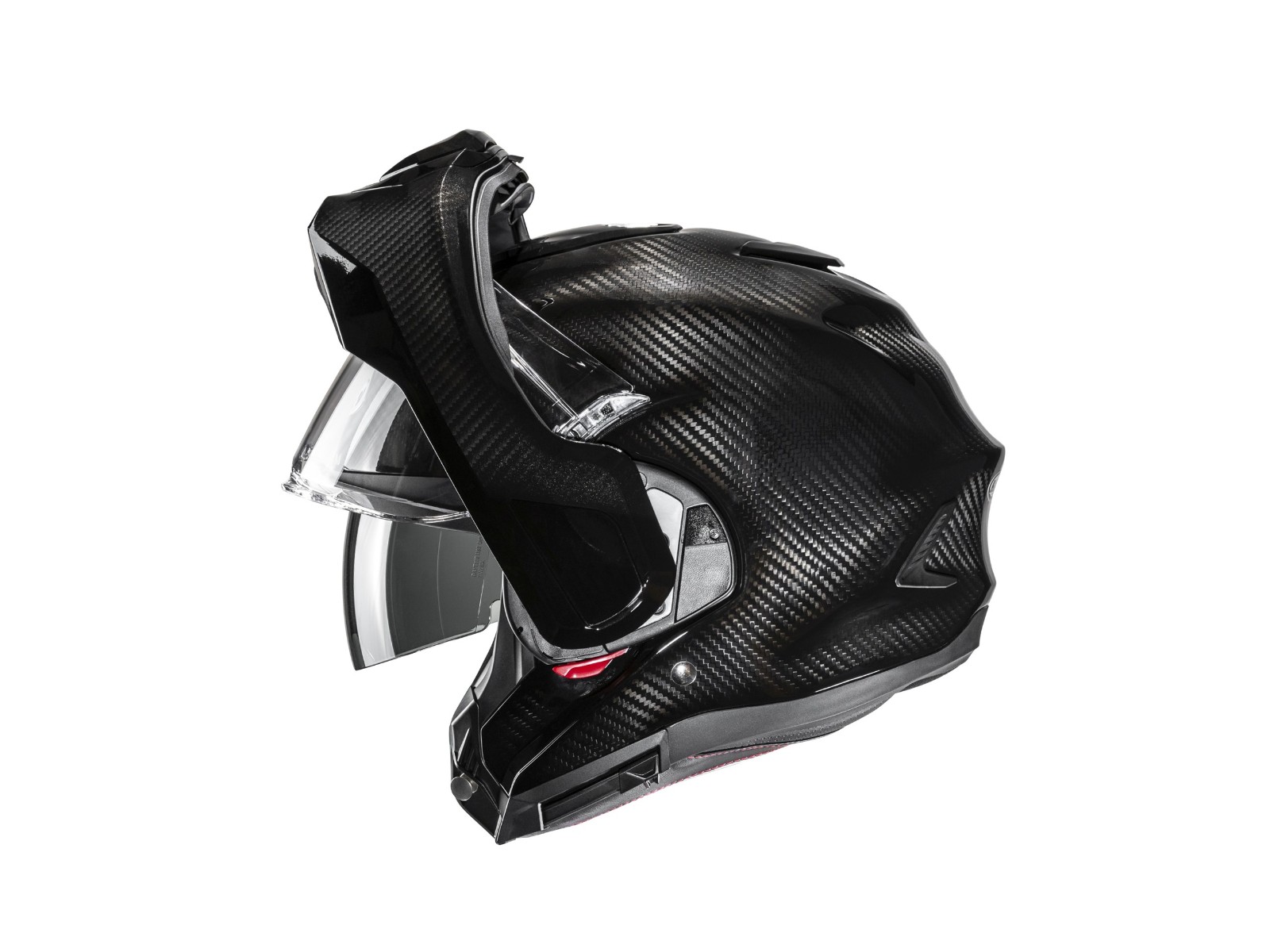 Casque Moto Modulable HJC F100 Carbon - Fibre De Carbone, Visière Pinlock, écran Solaire, Norme ECE 22.06