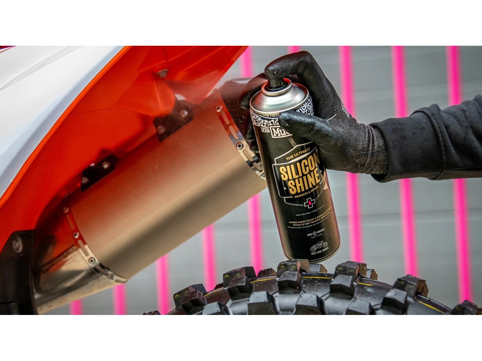 Silicon Shine spray de cuidado de brillo de silicona para motocicleta 500ml