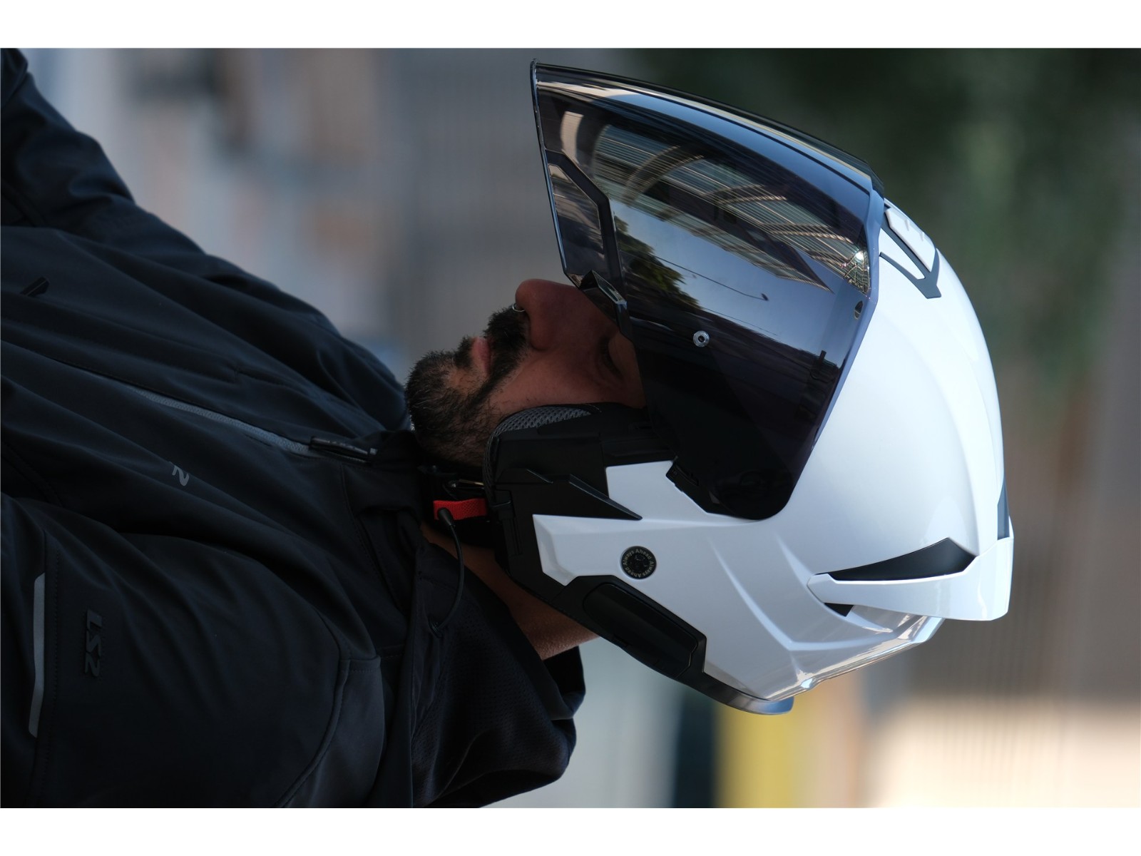 OF618 Verso II Air Black HV Yellow Jet Motorcycle Helmet Black 