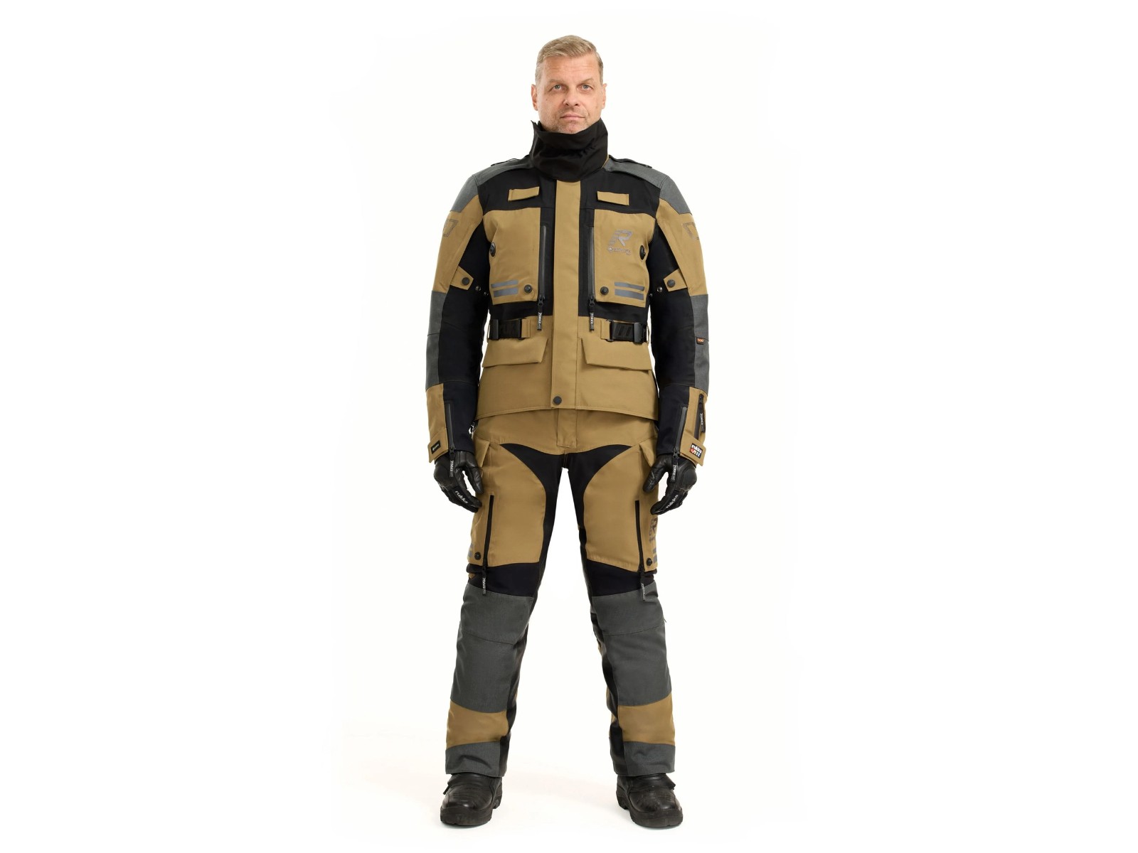 TitanTrail-R Gore-Tex 3L heren motorjas kaki bruin