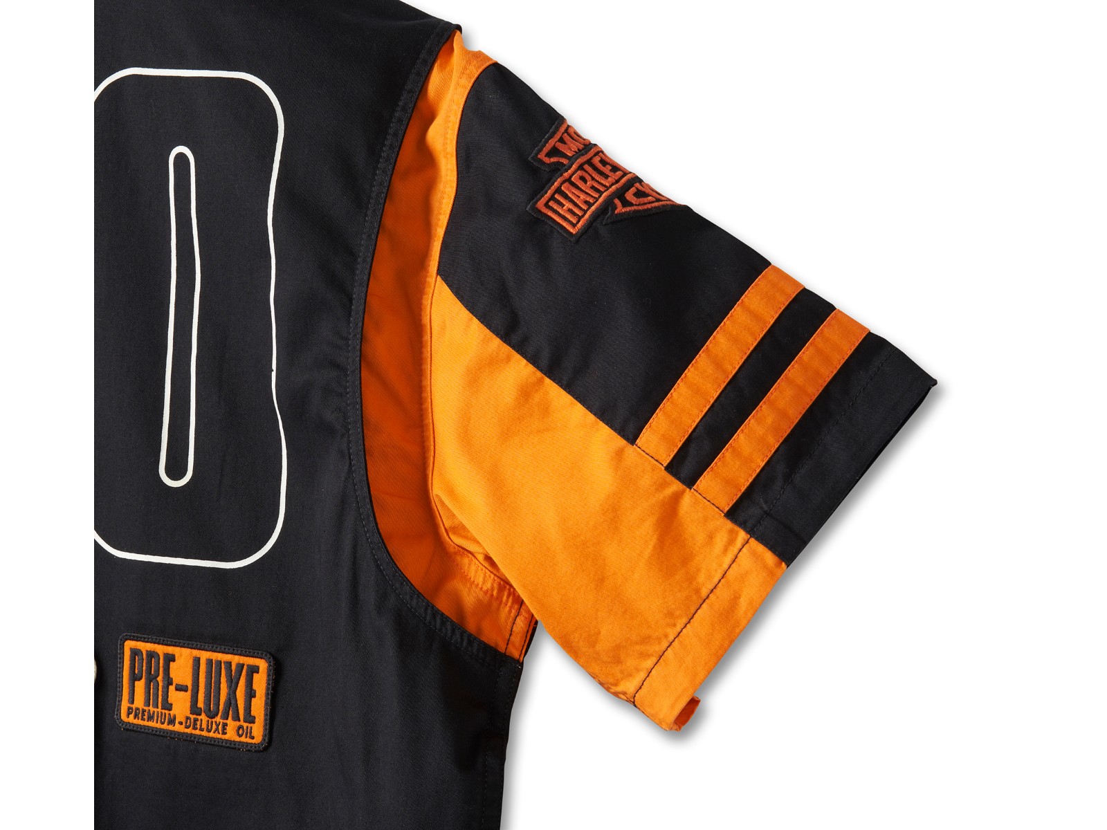 120th Anniversary Shirt Harley Orange kurzarm Hemd