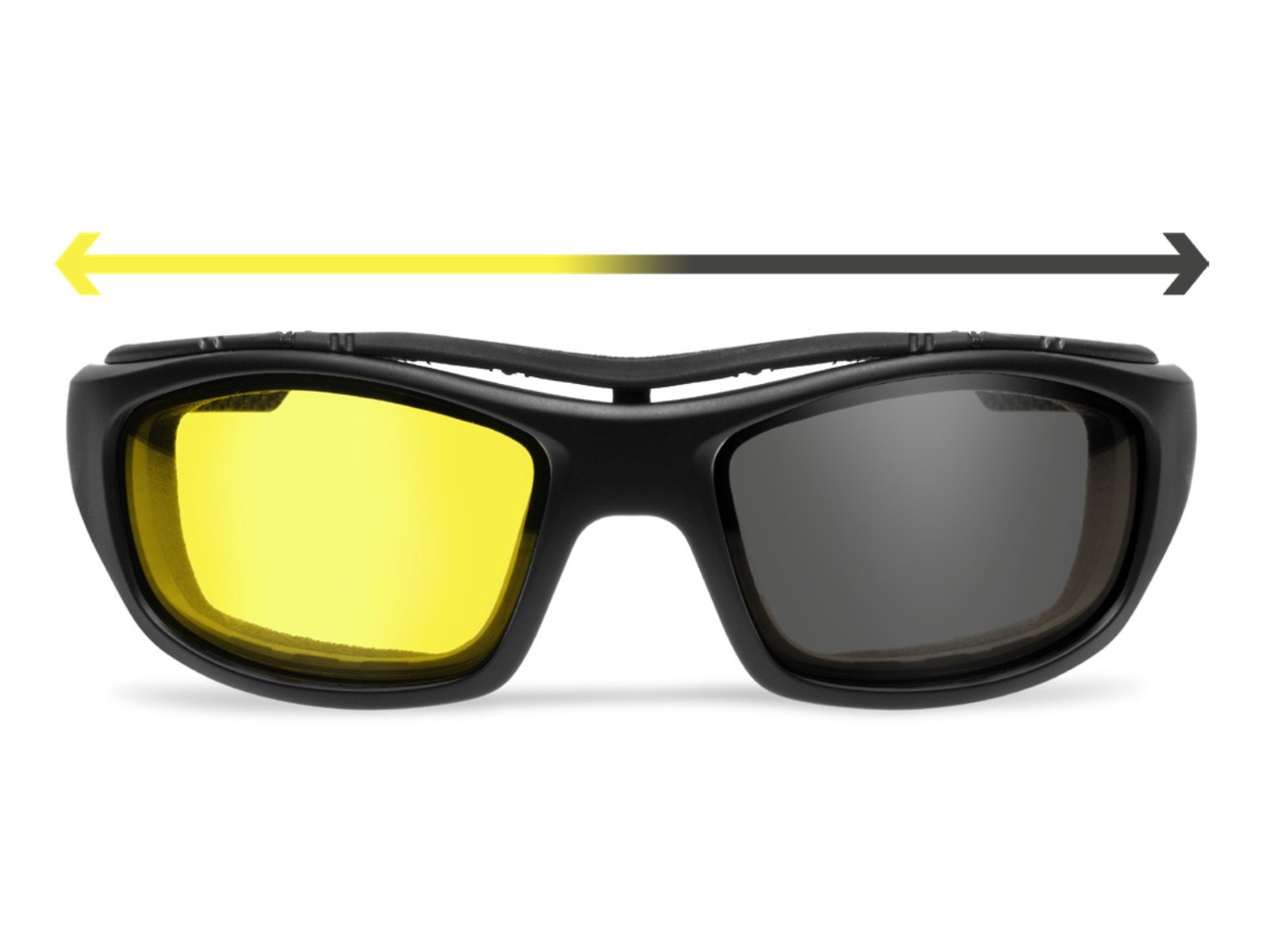 Wiley X Light verstelbare gele motorbril