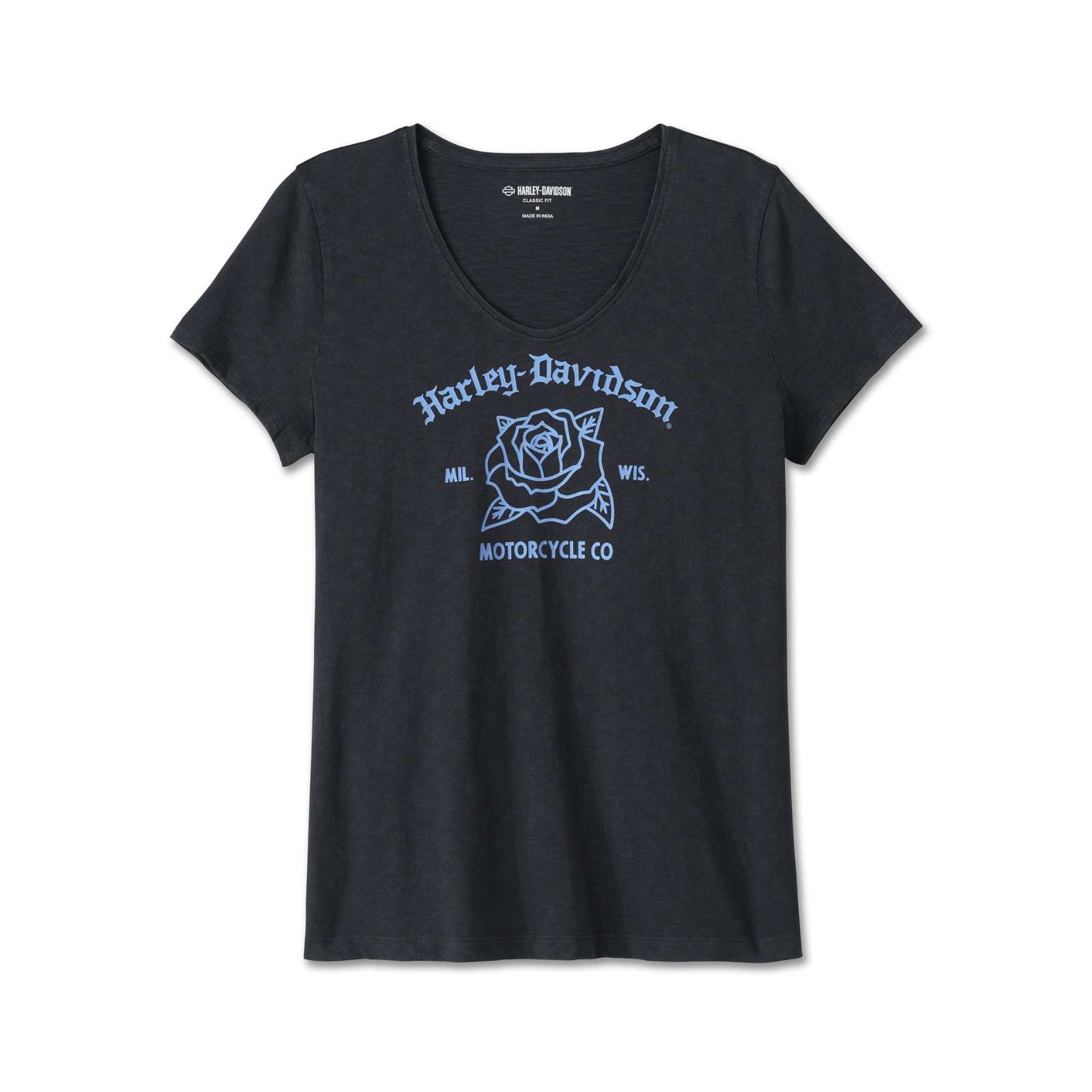 T-shirt Harley-Davidson Noir Grande Taille 4XL - Neuf Avec étiquettes - Col Rond Décontracté