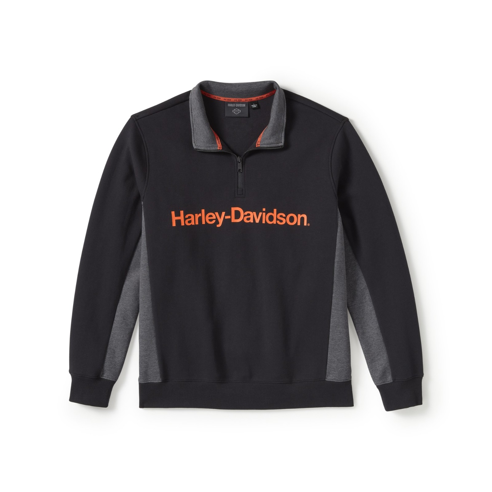 Harley-Davidson Hommes Felt Patch Slim Fit Pullover Sweat à Capuche Gray 99143 19vm Harley-Davidson Hommes Felt Patch Slim Fit Pullover Sweat à Capuche Gray 99143 19vm