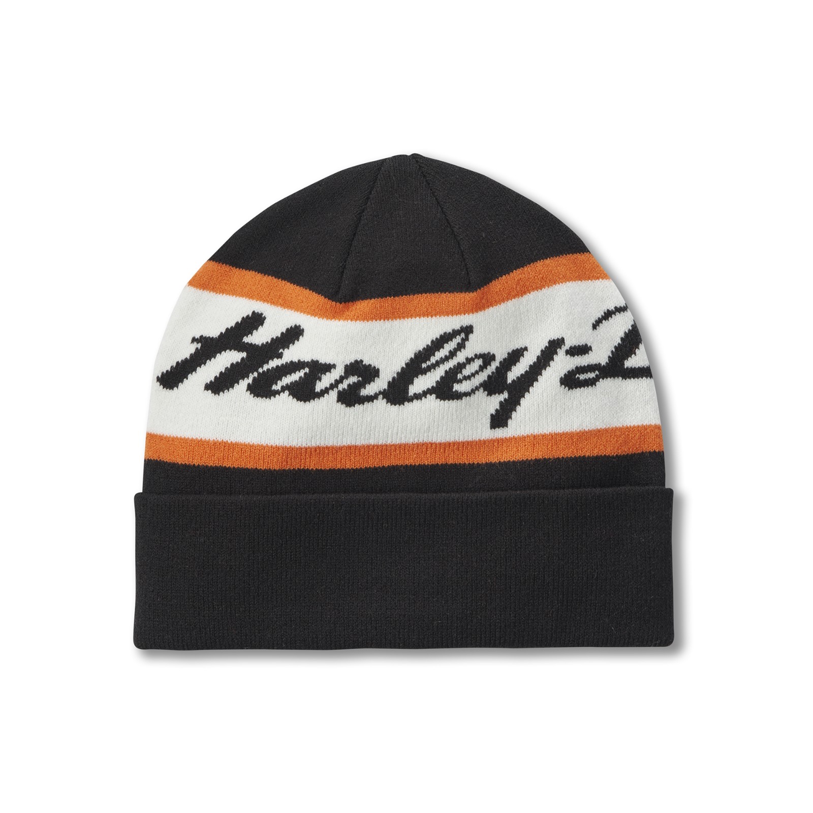 Harley-Davidson Mechanics Beanie - Schwarze Strickmütze | 100% Acryl