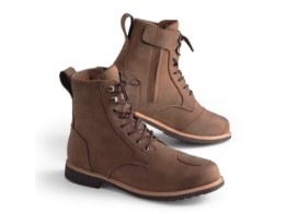 Wolter II Leder Motorrad Stiefel Braun wasserdicht