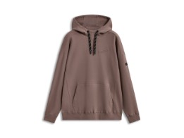 Camino Textured Oversized Hoodie Herren Sweatshirt Braun