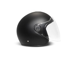 P1 Matt Black Motorrad Jethelm E-22.06