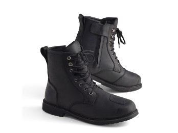 Wolter II Leder Motorrad Stiefel Schwarz wasserdicht