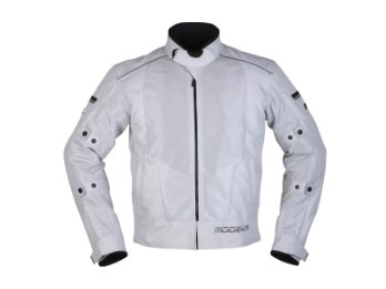 Veo Air Mesh Sommer Motorrad Jacke Hellgrau
