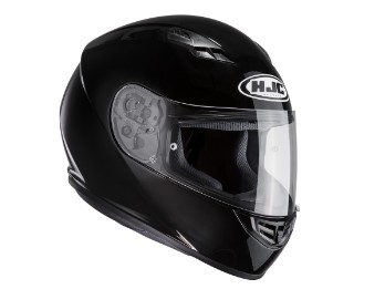 CS-15 Solid Black Motorrad Helm