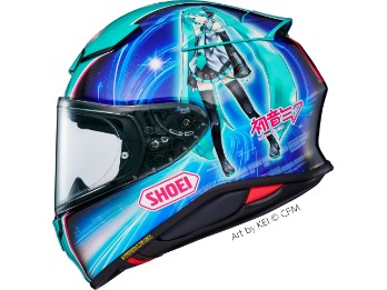 Casco da moto NXR 2 Hatsune Miku TC-4 Blu