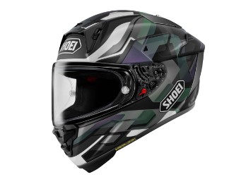 X-SPR Pro Valion TC-5 Racing Motorradhelm Schwarz Grau Matt