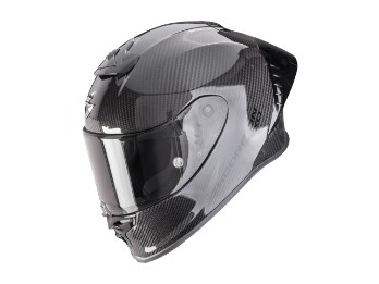 EXO-R1 Evo II Carbon Air Solid Black Motorrad Helm Schwarz Glanz