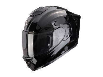 EXO-1500 Air Solid Black Motorrad Helm Glanz Schwarz