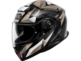Neotec 3 Fragments TC-10 Sand Grau Schwarz Motorrad Klapphelm
