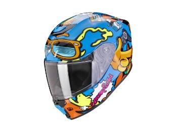 Exo JNR Fun Blau Orange Kinder Motorradhelm 