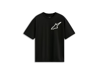 One Oversized CSF Herren Kurzarm T-Shirt Schwarz