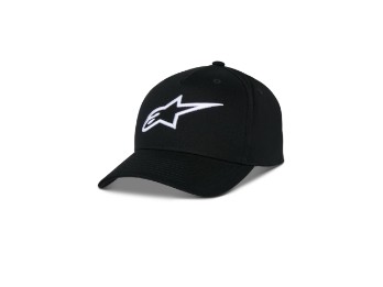 Ageless Snapback Cap Schirmmütze Schwarz Weiß