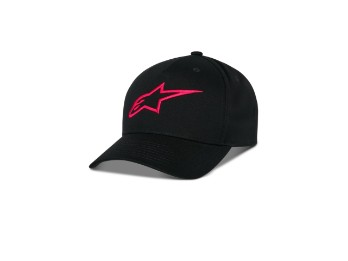 Ageless Snapback Cap Schirmmütze Schwarz Rot