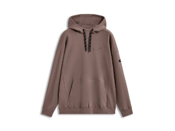 Camino Textured Oversized Hoodie Herren Sweatshirt Braun