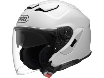 J-Cruise 3 White Motorrad Jethelm mit Sonnenblende