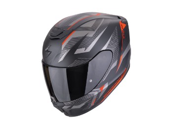 EXO-391 Aaxo Motorrad Helm, Matt Schwarz Rot
